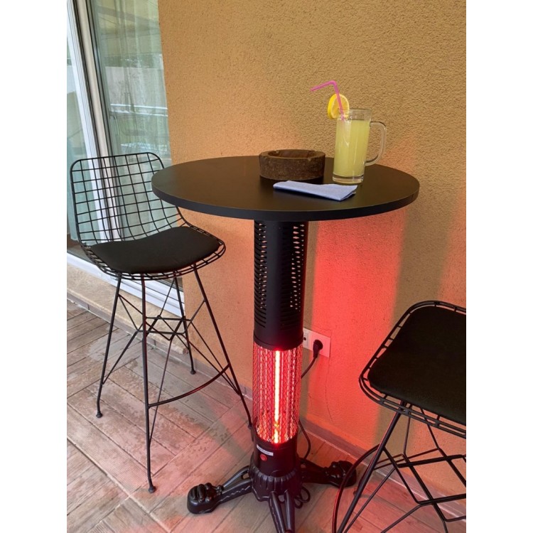 Hottable Tekno Pub 2000 Watt Isıtıcılı Bar/Bistro Masası