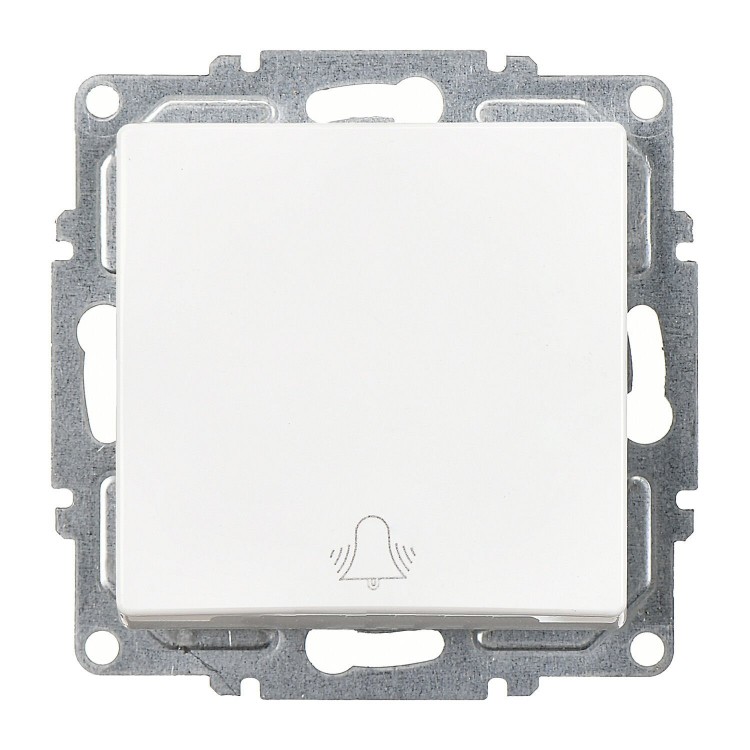 Günsan Visage Beyaz Klipsli Zil Butonu - 10AX 250V