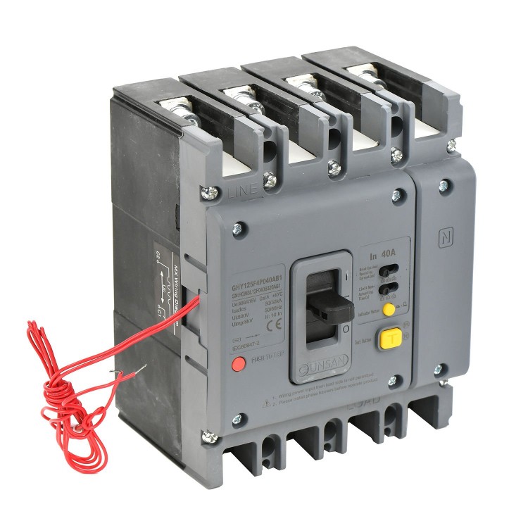 Günsan Valta Yangın Korumalı Kompakt Şalter 4P 70kA 100/300/500mA 630A Günsan Valta Yangın Korumalı Kompakt Şalter 4P 70kA 100/300/500mA 630A
