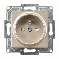 Günsan Eqona Metalik Bej Çocuk Korumalı UPS Priz- 16A 250V - Vidalı