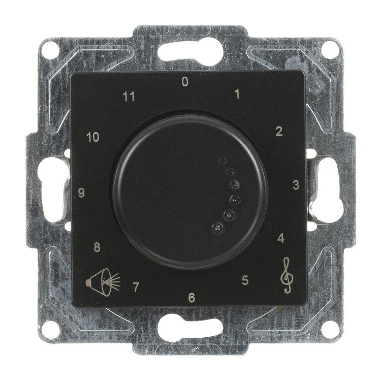 Günsan Eqona Metalik Siyah Vidalı Müzik Yayın Anahtarı