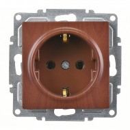 Günsan Visage Ceviz Topraklı Priz- 16A 250V - Klipsli