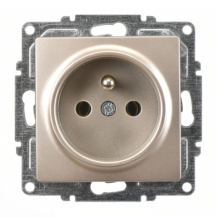 Günsan Visage Metalik Bej UPS Priz - 16A 250V - Klipsli Günsan Visage Metalik Bej UPS Priz - 16A 250V - Klipsli